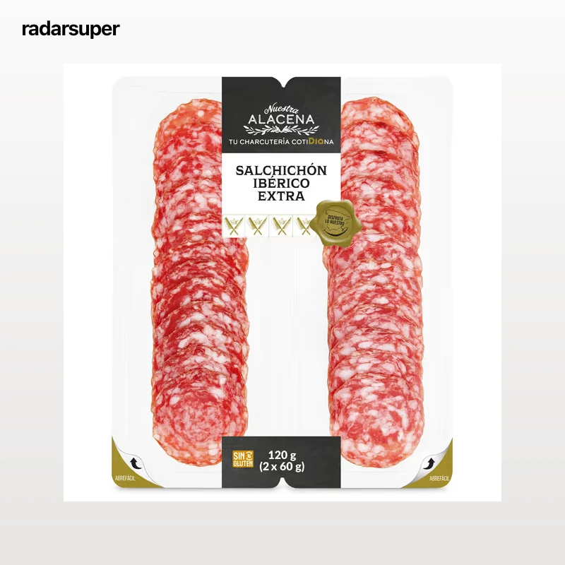 Salchichón ibérico extra Dia Nuestra Alacena 2 x 60 g