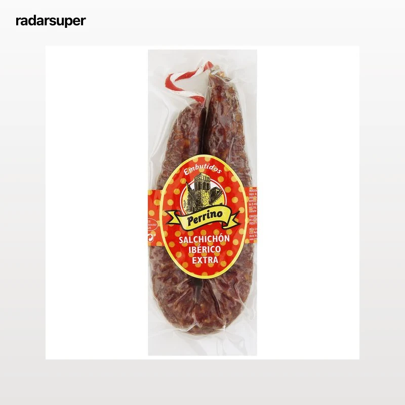 Salchichón ibérico extra perrino con un peso de 250g