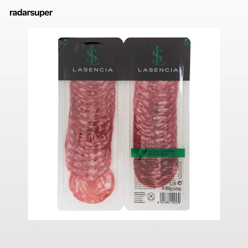 Salchichón ibérico Lasencia pack 2 de 50g