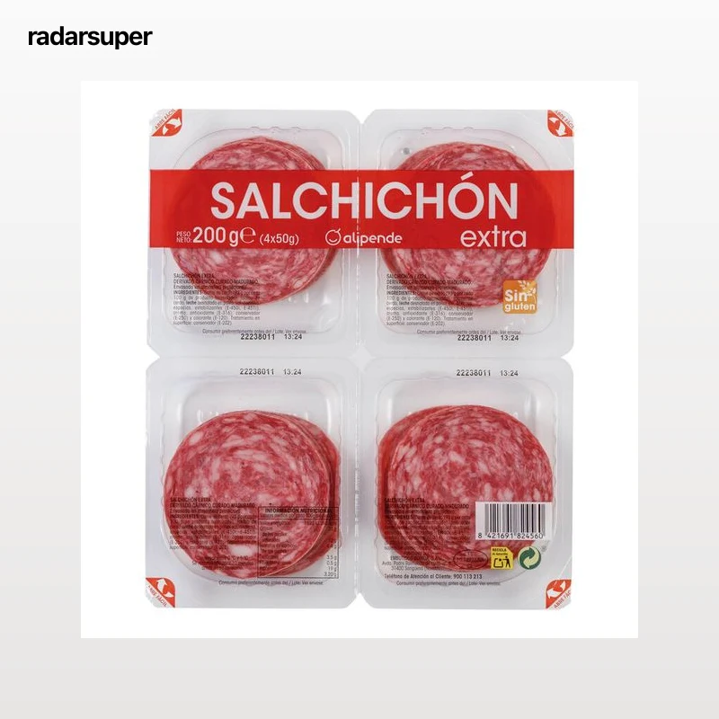 Salchichón en lonchas Alipende pack 4 de 50g