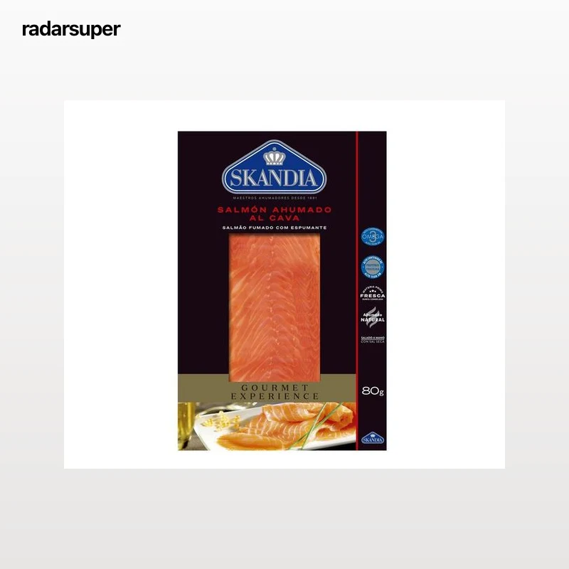 Salmón ahumado al cava Skandia 80g