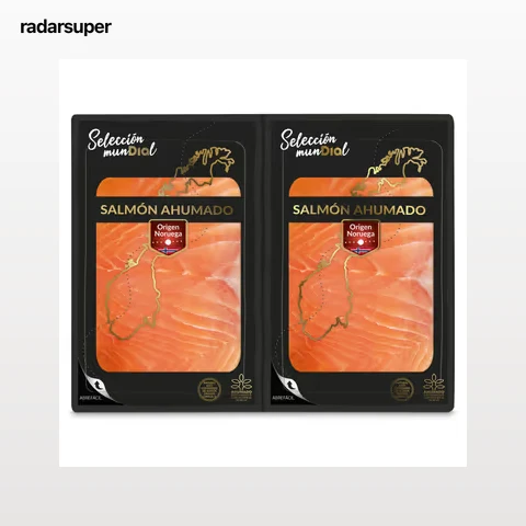 Salmón ahumado Noruego Dia Selección Mundial 2 x 125 g
