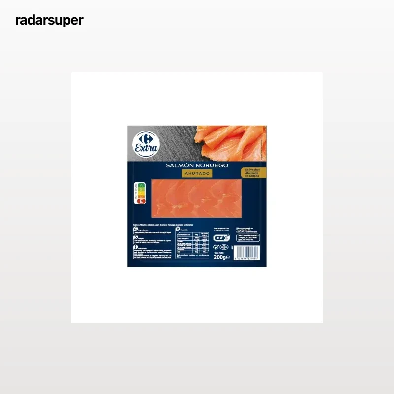 Salmón ahumado noruego Carrefour Extra 200 g