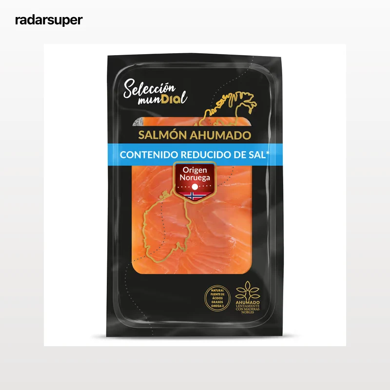 Salmón ahumado reducido en sal Dia Selección Mundial 100 g