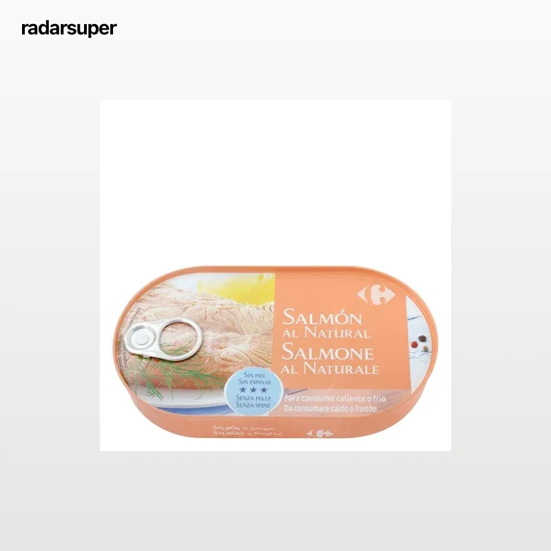 Salmón al natural Carrefour 105 g.
