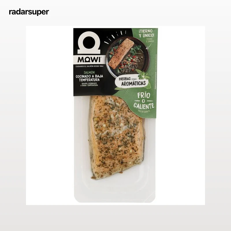 Salmón cocinado a baja temperatura Mowi hierbas aromáticas 125g
