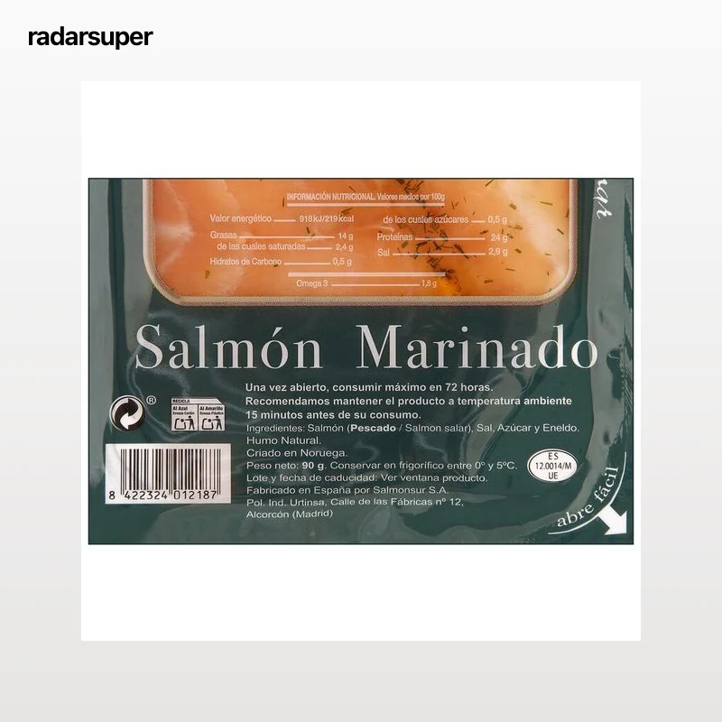Salmon marinado Eurosalmon 90g