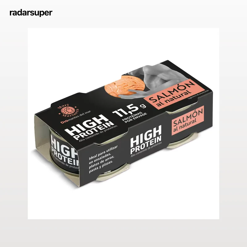 Salmón al natural alto en proteínas Dia mari marinera 2 x 50 g