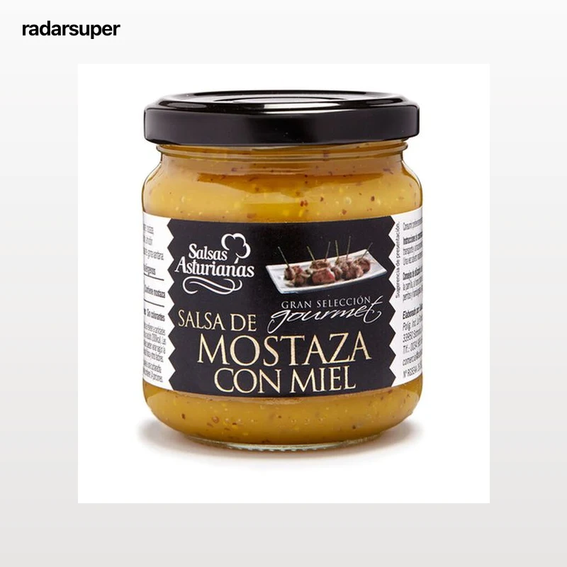Salsa asturianas 210g mostaza con miel
