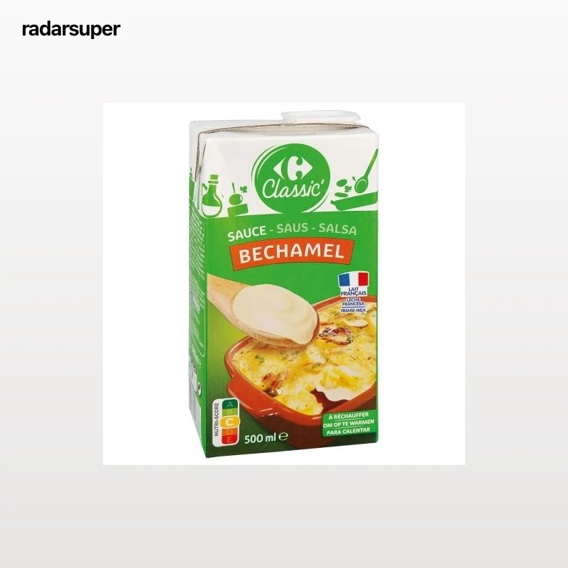 Salsa bechamel Classic Carrefour brik 500 ml.