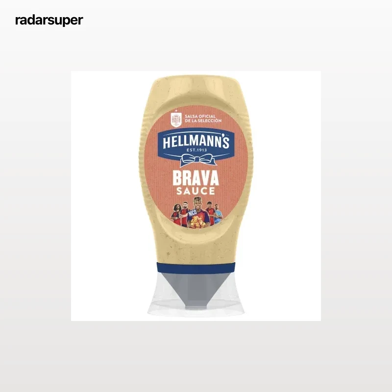 Salsa brava Hellmann's sin gluten envase 250 ml.
