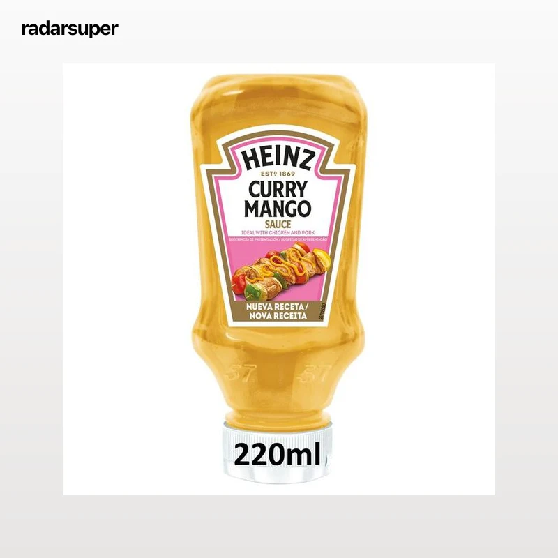 Salsa con curry y mango Heinz 220ml