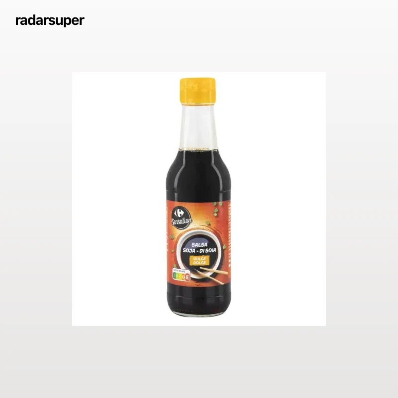 Salsa de soja dulce Sensation Carrefour botella 250 ml.