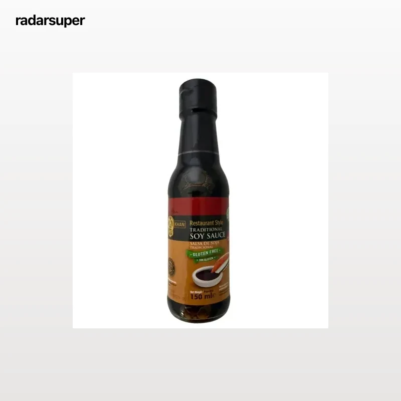 Salsa de soja tradicional restaurant Style Tiger Khan Gold sin gluten 150 ml.