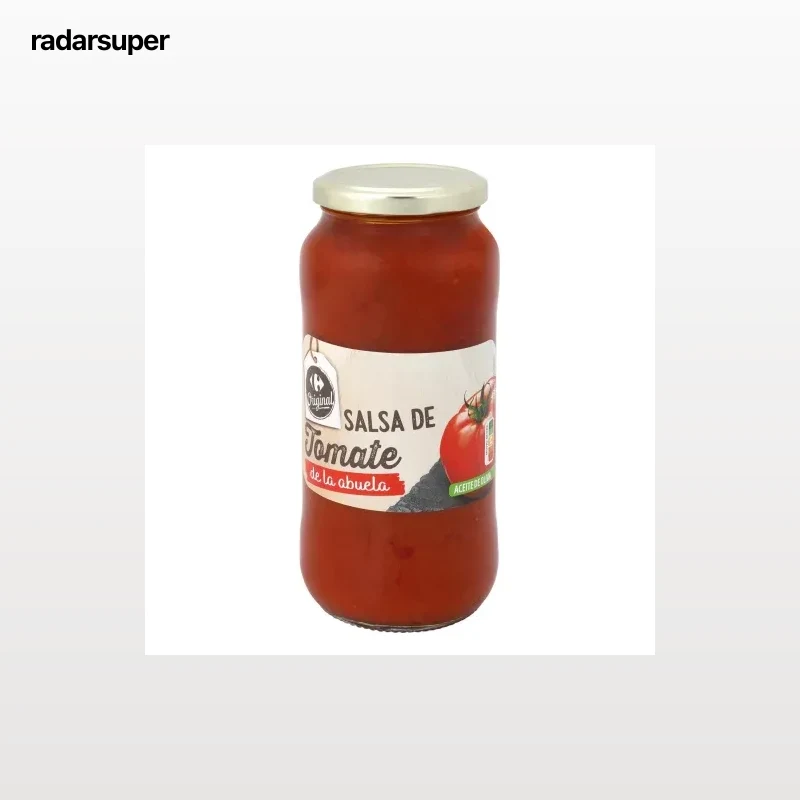 Salsa de tomate de la abuela Original Carrefour tarro 550 g.