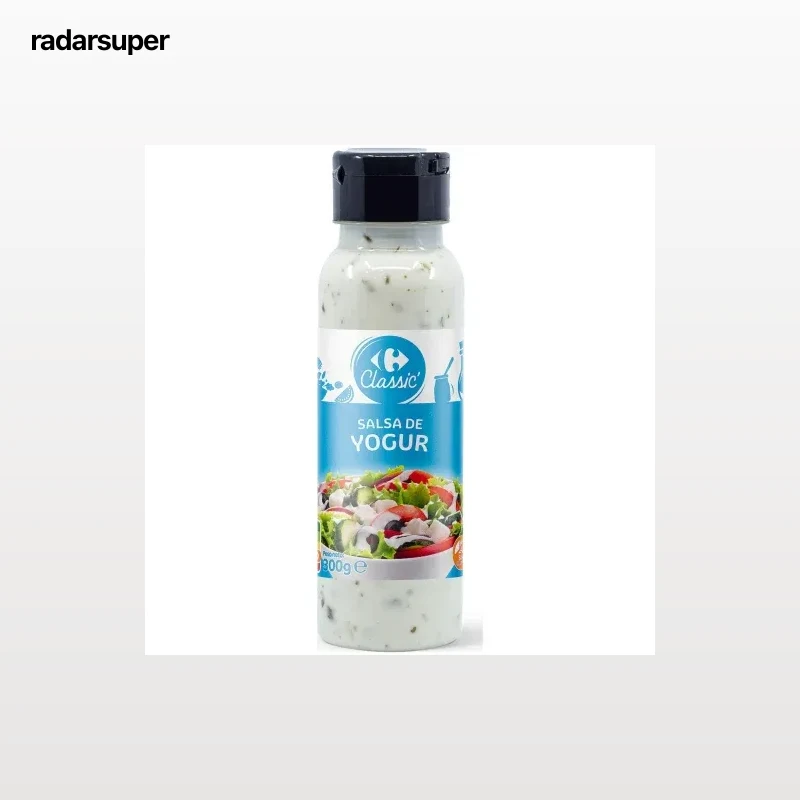 Salsa de yogur para ensaladas Classic Carrefour envase 300 g.