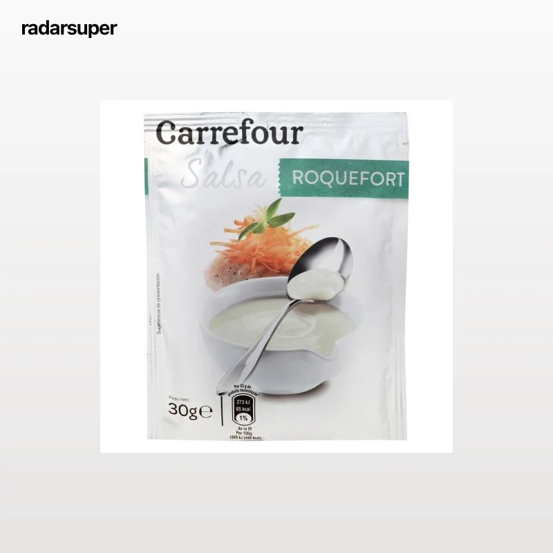 Salsa deshidratada de roquefort Carrefour sobre 30 g.