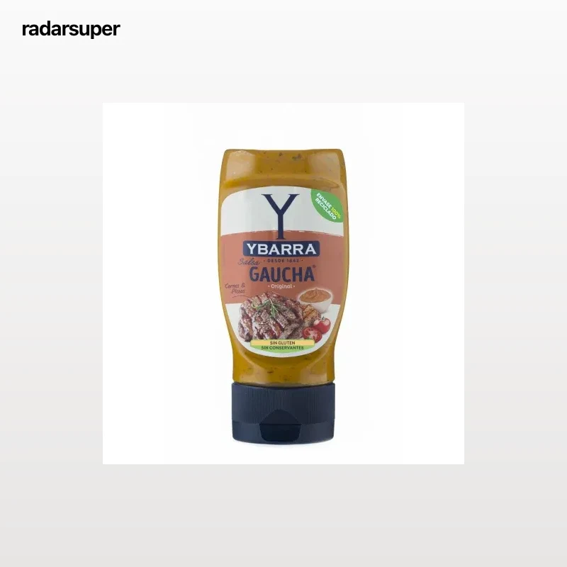 Salsa gaucha Ybarra sin gluten envase 250 ml.
