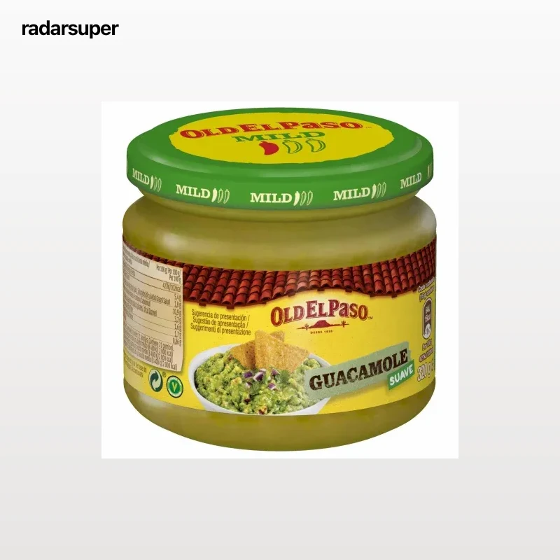 Salsa guacamole suave Old El Paso tarro 320 g.