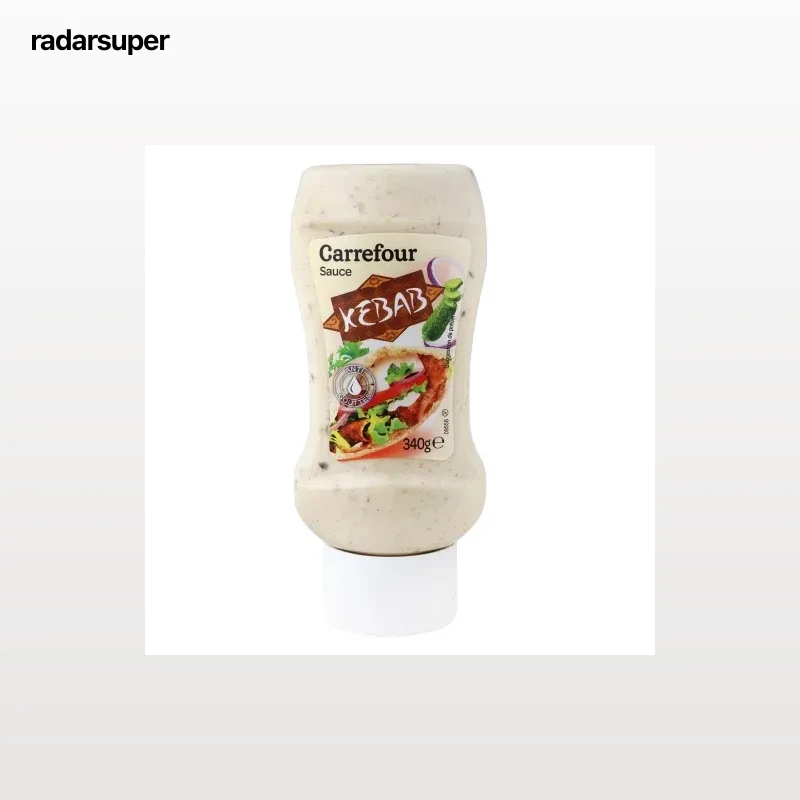 Salsa kebab Carrefour envase 340 g.