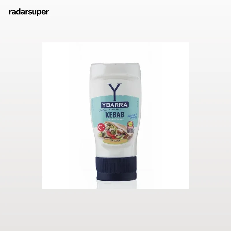 Salsa kebab turca Ybarra sin gluten envase 250 ml.
