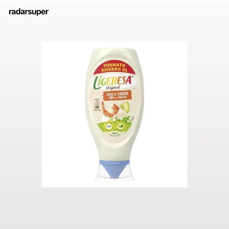 Salsa Ligeresa sin lactosa envase 580 ml.