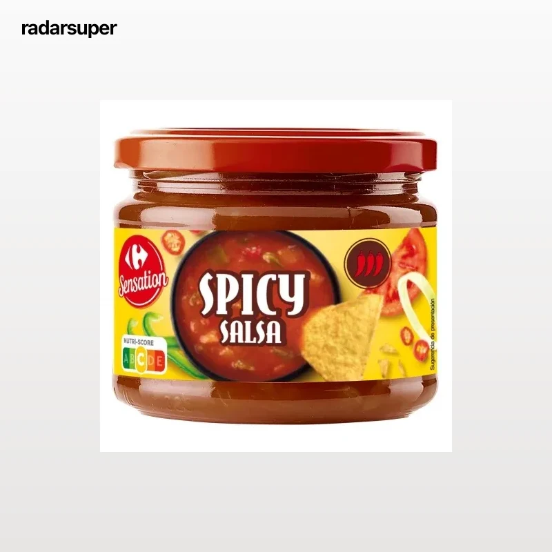 Salsa mexicana picante Spicy Sensation Carrefour 315 g.