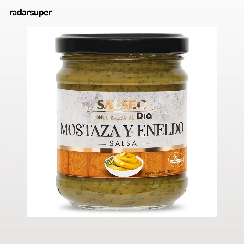Salsa de mostaza y eneldo Dia Salseo 210 g