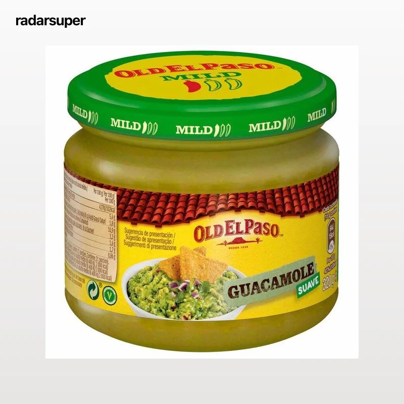 Salsa Old El Paso 312g guacamole suave para dippear