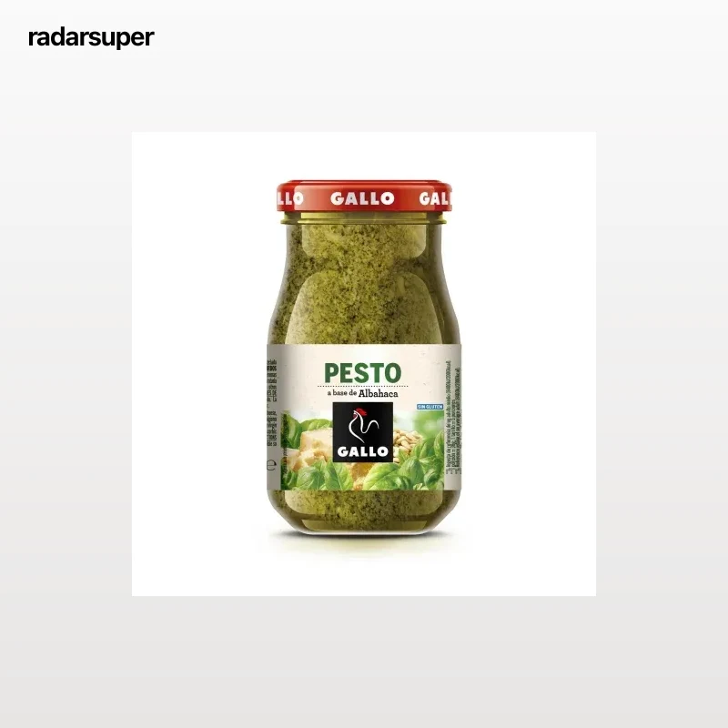 Salsa pesto Gallo sin gluten tarro 190 g.