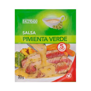 Salsa pimienta verde