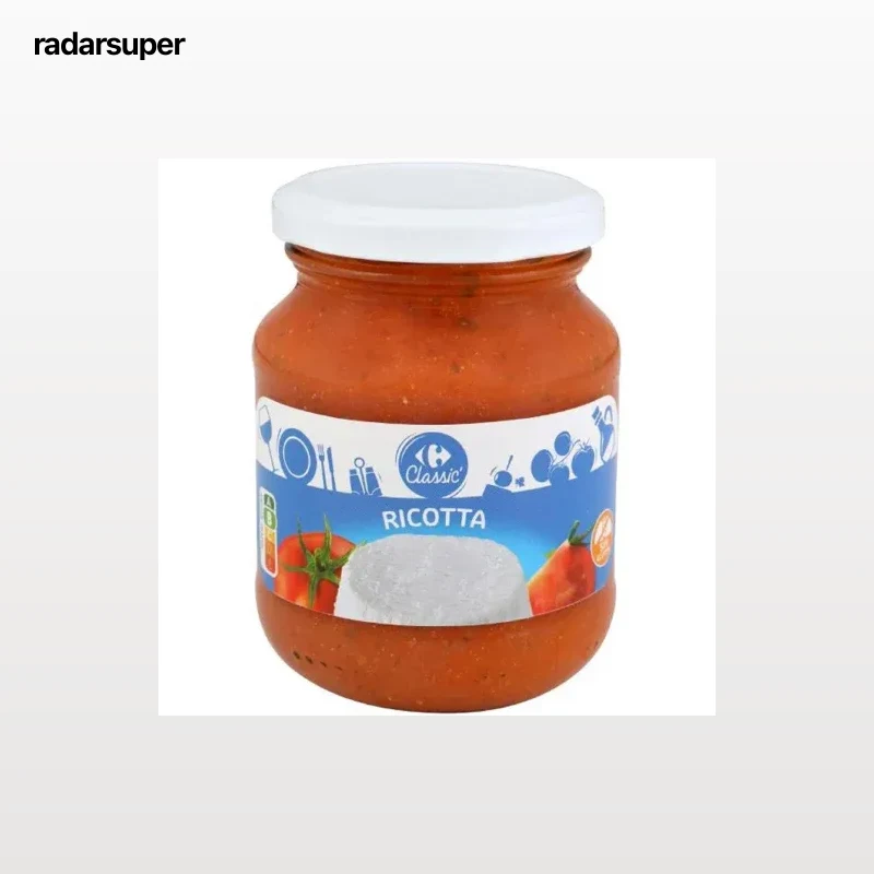 Salsa ricotta Classic Carrefour sin gluten 300 g.
