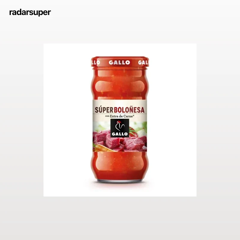 Salsa super boloñesa Gallo sin gluten 350 g.