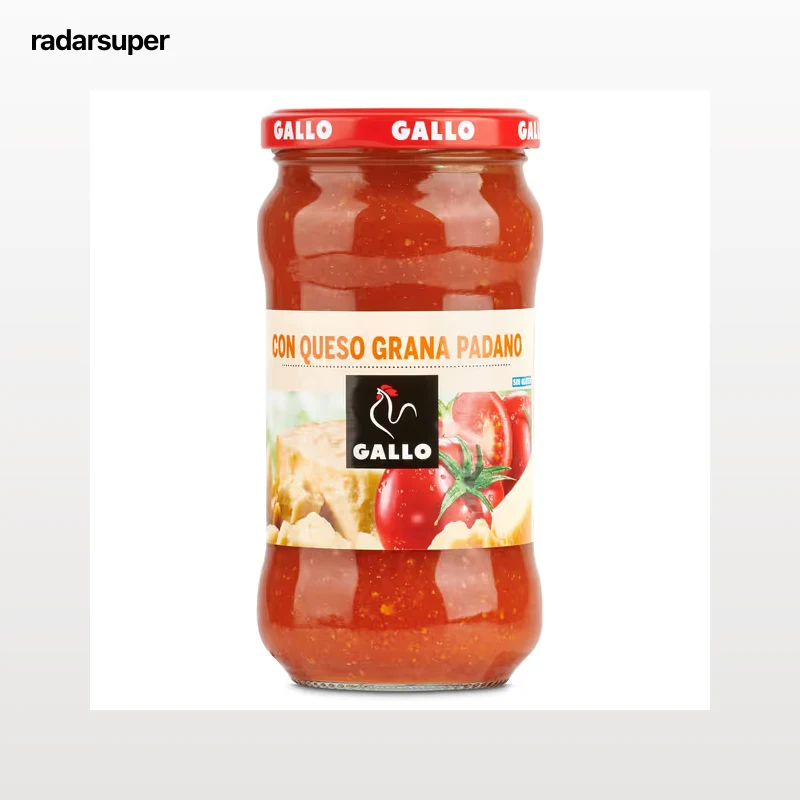 Salsa de tomate con queso grana padano Gallo 350 g
