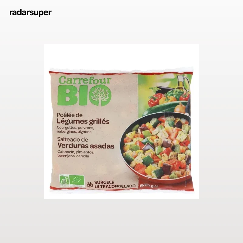 Salteado de verduras asadas ecológico Carrefour Bio 600 g.