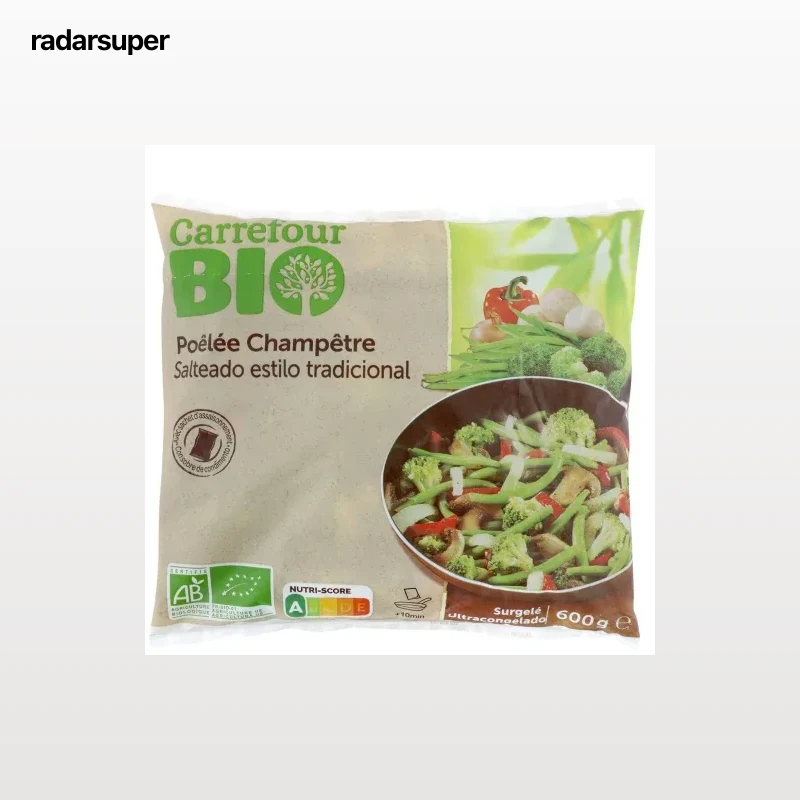 Salteado estilo tradicional ecológico Carrefour Bio 600 g.