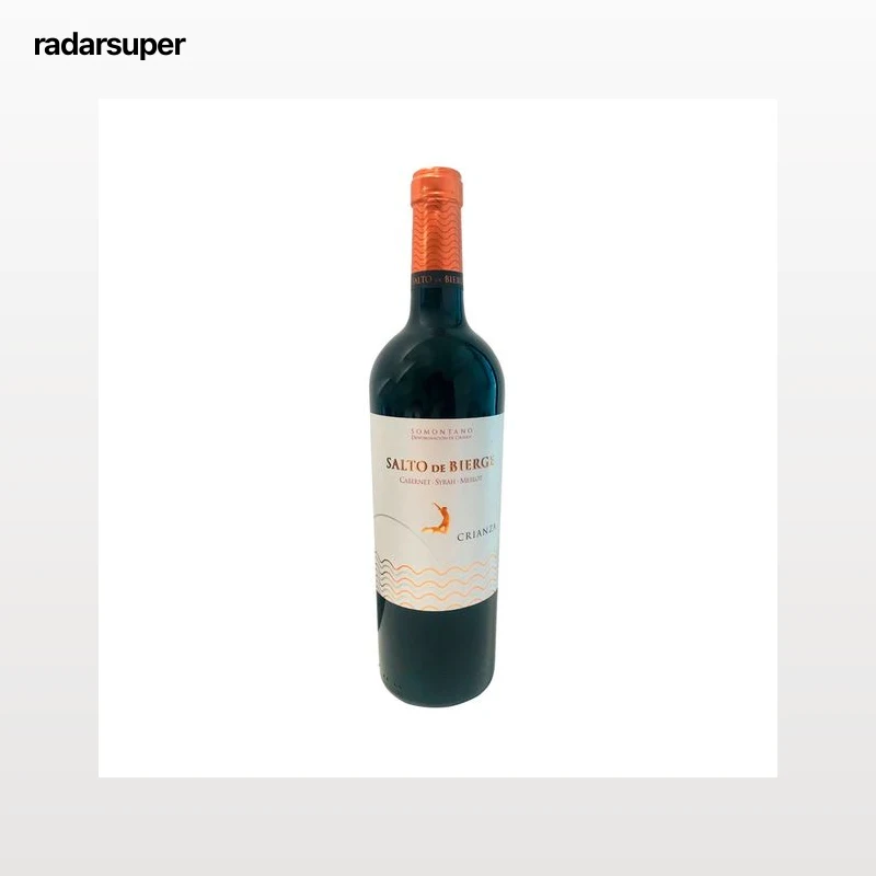 SALTO DE BIERGE  Vino tinto crianza con D.O. Somontano SALTO DE BIERGE botella de 75 cl.