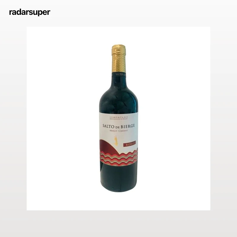 SALTO DE BIERGE  Vino tinto roble con D.O. Somontano SALTO DE BIERGE botella de 75 cl.
