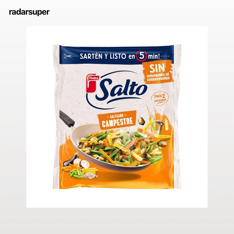 SALTO Salteado de verduras campestres, sin conservantes ni colorantes de Findus 500 g.