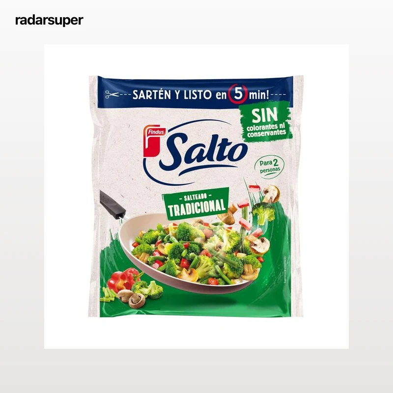 SALTO Salteado de verduras tradicionales, sin conservantes ni colorantes de Findus 500 g.