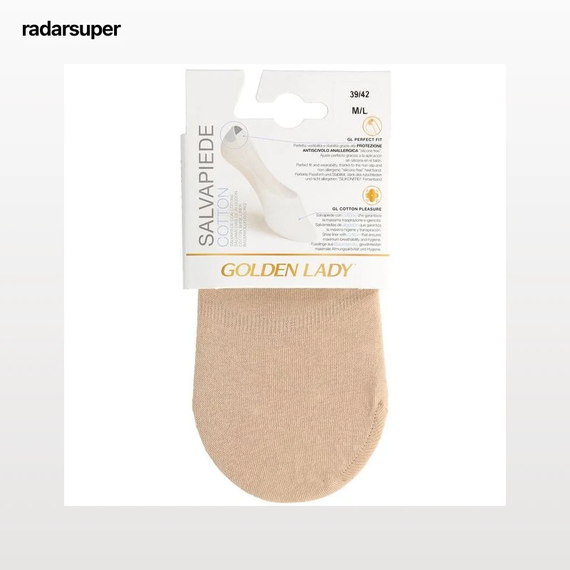 Salvapies algodón Golden Lady T-G 2 unidades Natural