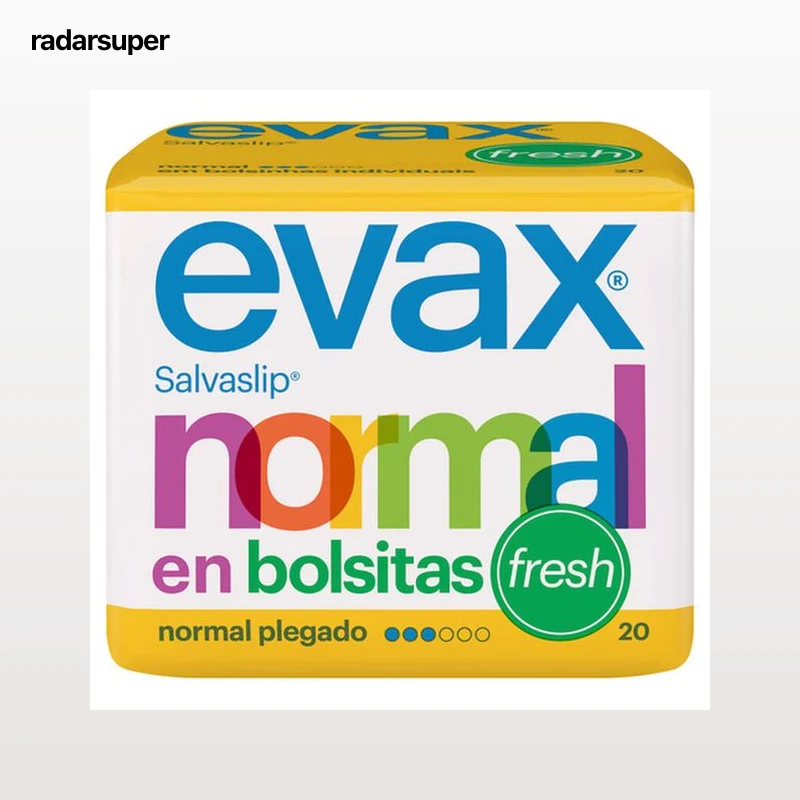 Salvaslip Evax en bolsitas 20 uds normal plegado