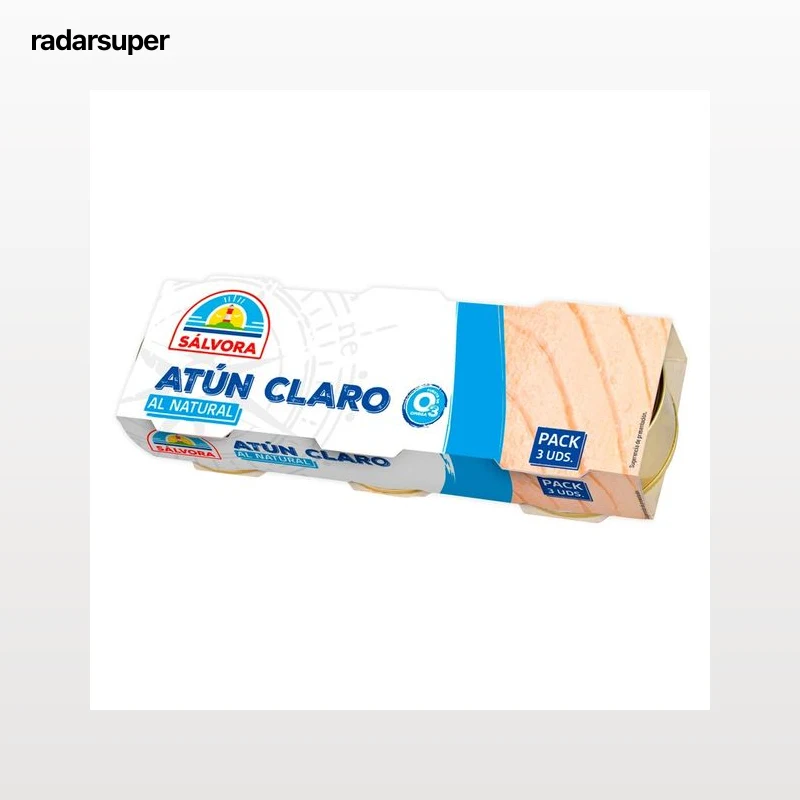 SALVORA Atún claro al natural 3 x 52 gr.