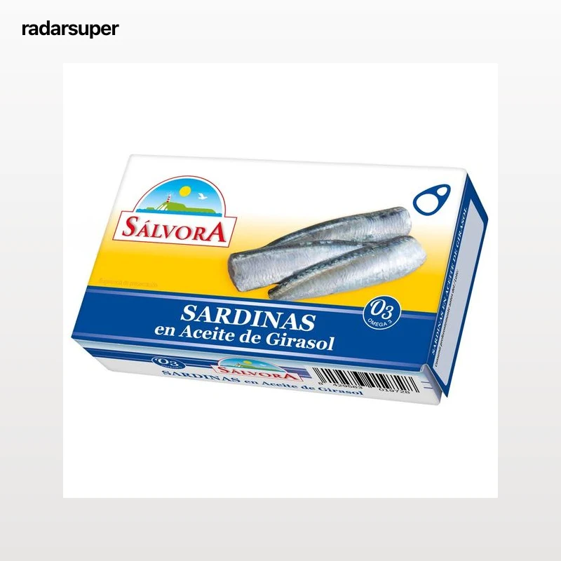 SÁLVORA Sardinas en aceite de girasol 90 g.