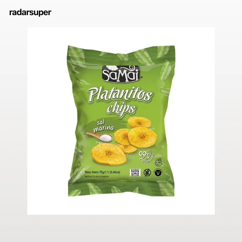 SAMAI Chips de plátano (platanitos) con sal marina 75 g.