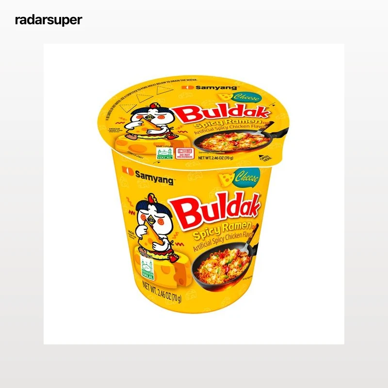SAMYANG Ramen coreano sabor a queso y pollo picante Buldak 70 g.