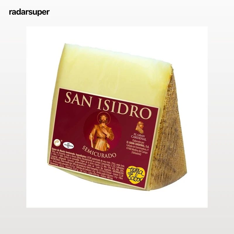 SAN ISIDRO Queso mezcla semicurado cuña 400 g.