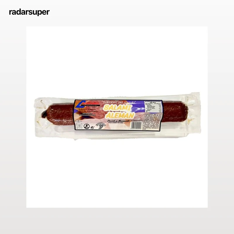 SAN LEÓN Sabores del mundo Salami alemán cocido y ahumado 440 g.