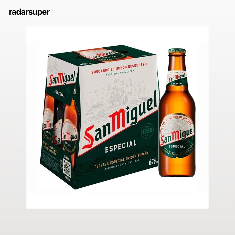 SAN MIGUEL Cerveza  pack 6 uds. x 25 cl.