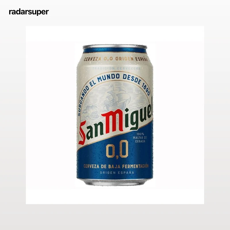 SAN MIGUEL Cerveza sin alcohol (0,0% Vol.) 33 cl.